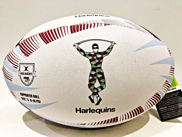 10 X Harlequins supporter GILBERT RUGBY BALL size  4 Bulk Joblot