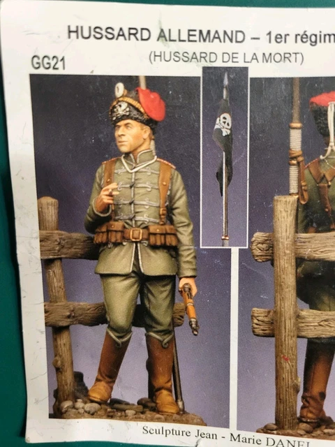 Kit Figurine Pegaso Models, Hussard 1806, 75mm, Capitaine Elite, Premier Empire