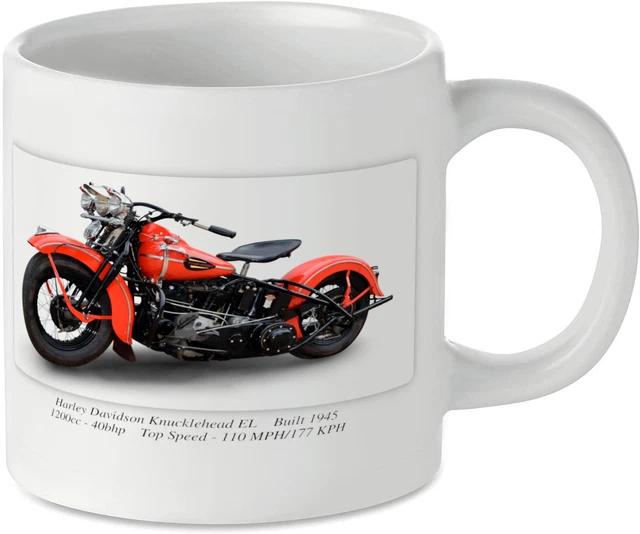 HARLEY DAVIDSON KNUCKLEHEAD EL Motorcycle Tea Coffee Mug Biker Gift
