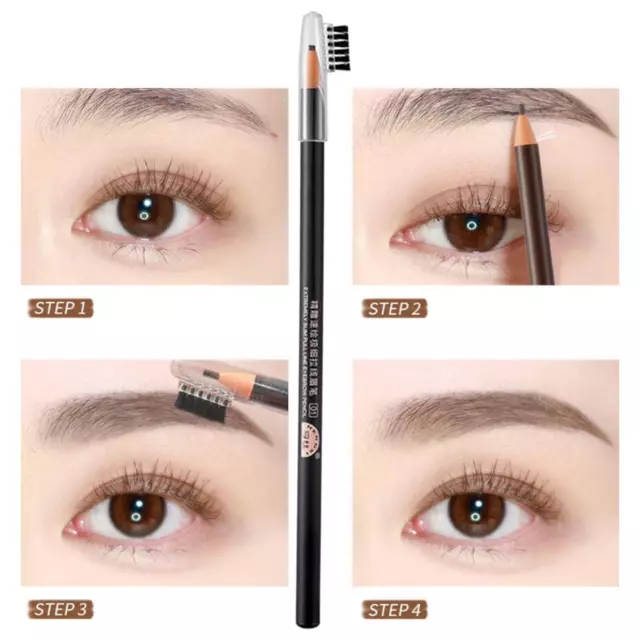 Crayon à sourcils avec pinceau facile à colorer professionnel pour les