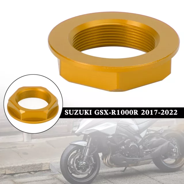 Billet Steering Stem Nut For SUZUKI GSXR 600/750 YZF-R1 ZX6R S1000RR gold