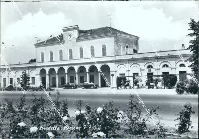 bs627 cartolina stradella stazione f.f.s.s  provincia di pavia  lombardia