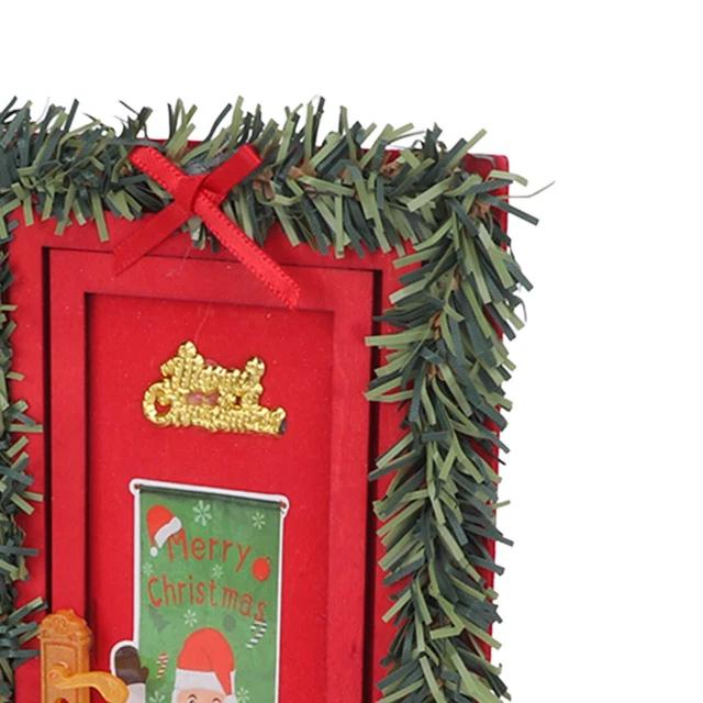 8Pcs Dollhouse Decoration Accessories Dollhouse Christmas Decoration Set DIY