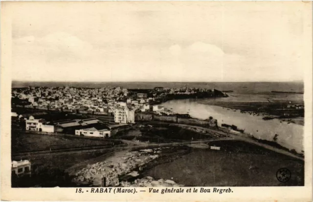 CPA AK MAROC RABAT - Vue générale et le BOU Regreb (280542)