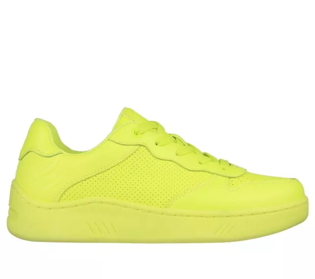 Skechers Women's Upbeats Bright Court Sneakers Neon Yellow Size 7.5