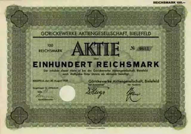 Görickewerke 1929 Bielefeld Löhne Westfalen Schweinfurt Pantherwerke Sachs 100 M
