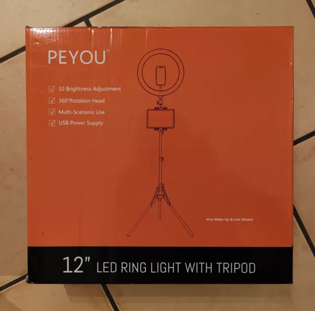 PEYOU Ringlicht mit Stativ (Handy und Pad.Stativhalter für Tiktok YouTube