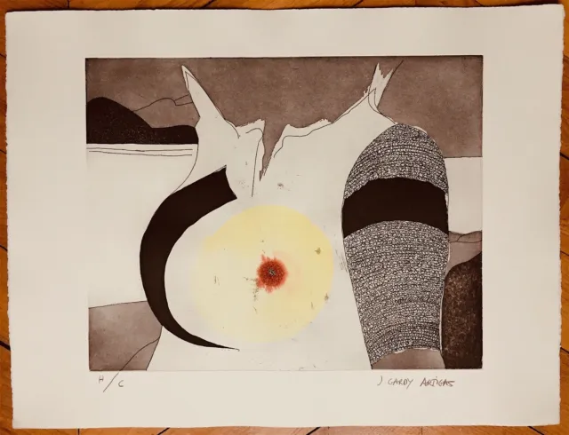 Artigas Joan Gardy gravure signée rehaussée art abstrait céramique abstraction