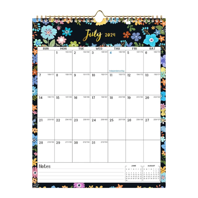 20242025 MONTHLY CALENDER Wall Hanging Calender July 2024 to December