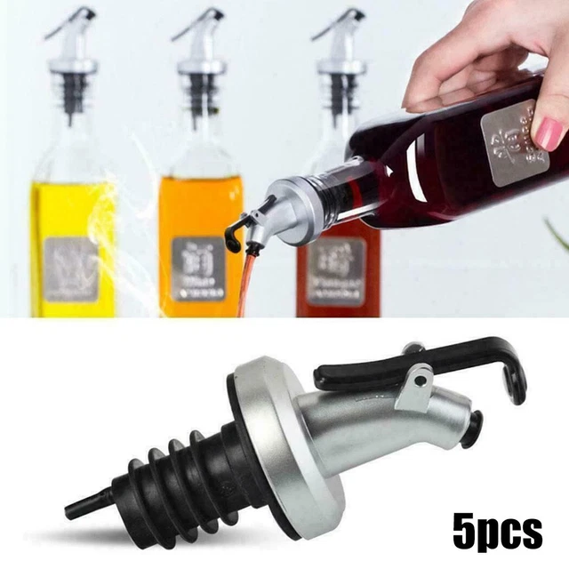 BBWELL 4 Bouteilles Huile Olive 500ml Avec Bec Verseur Automatique - Set Huile Et Vinaigre Cuisine