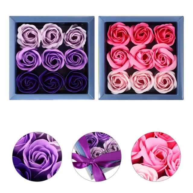2 cajas Jabón Rosa Regalo de Flores Ramo de Rosas Regalos Románticos