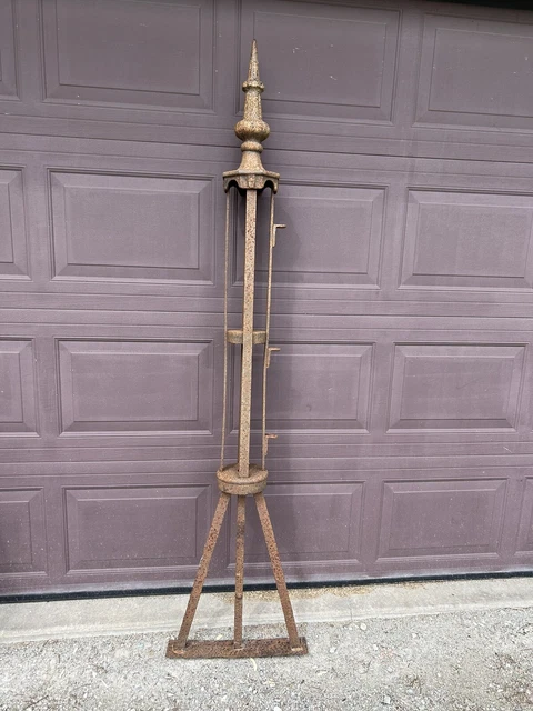 Antique Architectural Salvage Cast Iron Fence Post Column Antique Architectural Salvage Cast Iron Fence Post Column