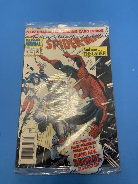 Marvel Web of Spiderman Annual #9 - Sealed in Poly bag with Trading Card 1993
