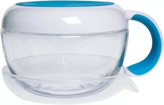 OXO Tot Flippy Snack Cup (Aqua)  New Exclusive Free Ship Uk Mainland