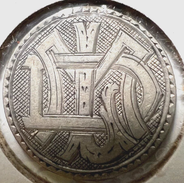 LOVE TOKEN: 1883 Seated Liberty Dime Silver Engraved DLM DML Ornate COBM-520