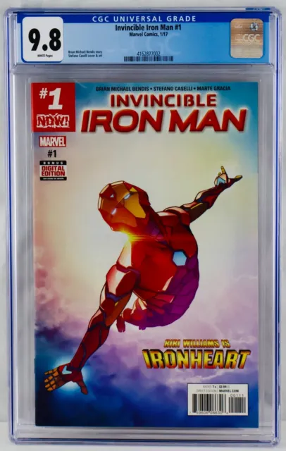Invincible Iron Man #1 CGC 9.8 First Riri as Ironheart Cover 2017 No Reserve!