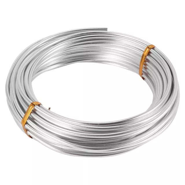 3mm Aluminium Wire 10M Craft Silver Wire for Jewellery Making Clay Modelling BH6