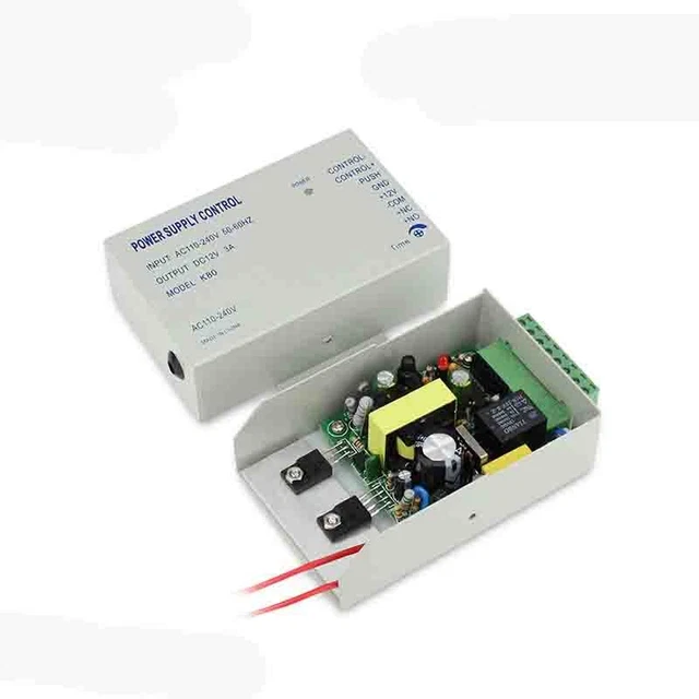 DOOR ACCESS CONTROL Switch Power Supply Control DC 12V 3A AC 110~240V ...