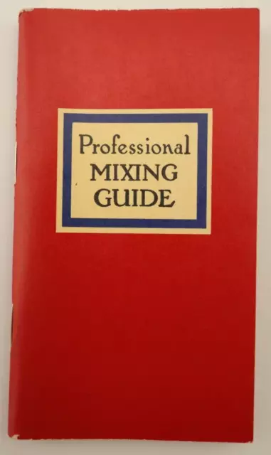 Vintage 1947 Angostura Professional Mixing Guide Drink Recipe Mini-Handbook
