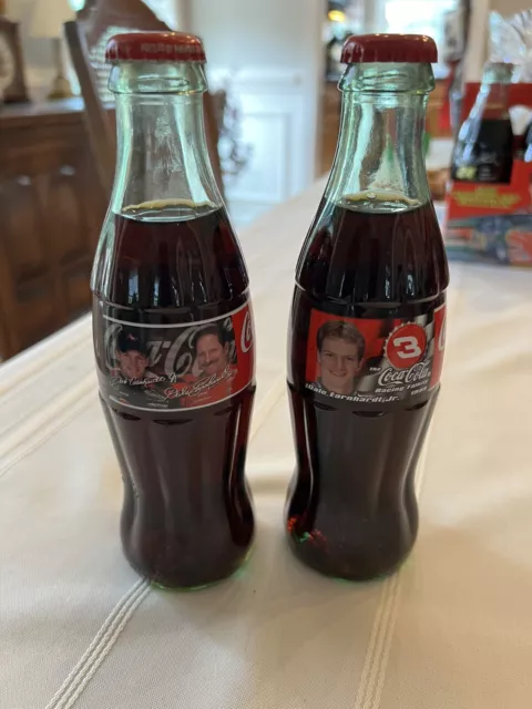 Coca Cola Bottles NASCAR Dale Earnhardt And Dale Earnhardt Jr. Unopened