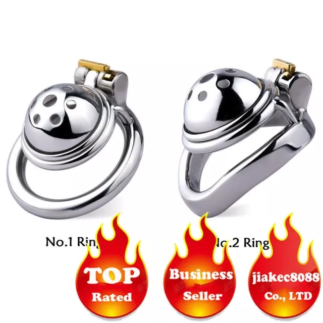 Stainless Steel Male Chastity Cage Device Men Super Small Metal Lock Belt