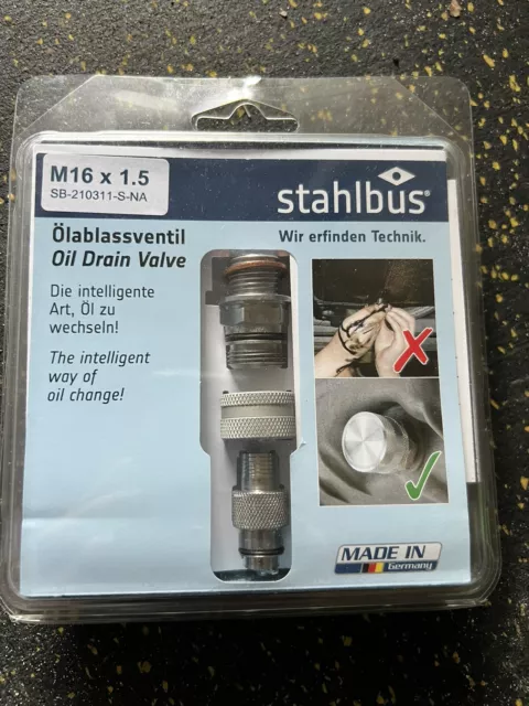 stahlbus Oil Drain Valve M16x1.5x12mm, steel (set)model SB-210311-S-NA