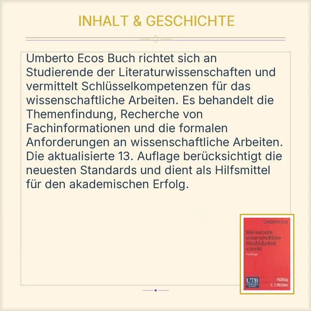 COME SCRIVERE UNA Tesi di Laurea - Umberto Eco - Saggio UTB EUR 7,95