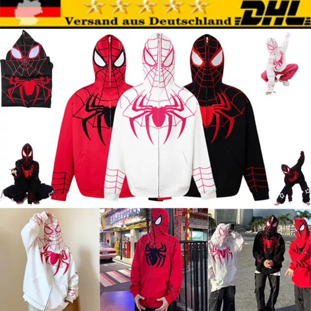 Spider-Man Across the Spider Verse 3D Print Hoodie Sweatshirt Zipper Jacket Coat