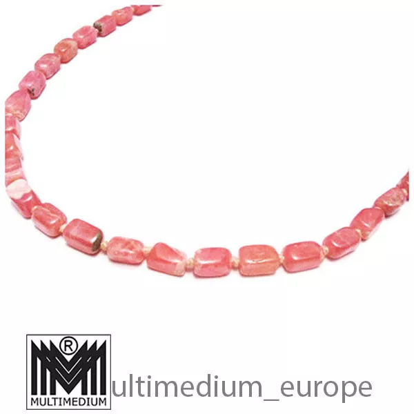 Rhodochrosit e Stein kette Halskette rosa necklace 3