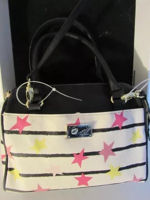 New Luv Betsey Lb Harley Mini Barrel Crossbody Or Satchel "Stars And Stripes"