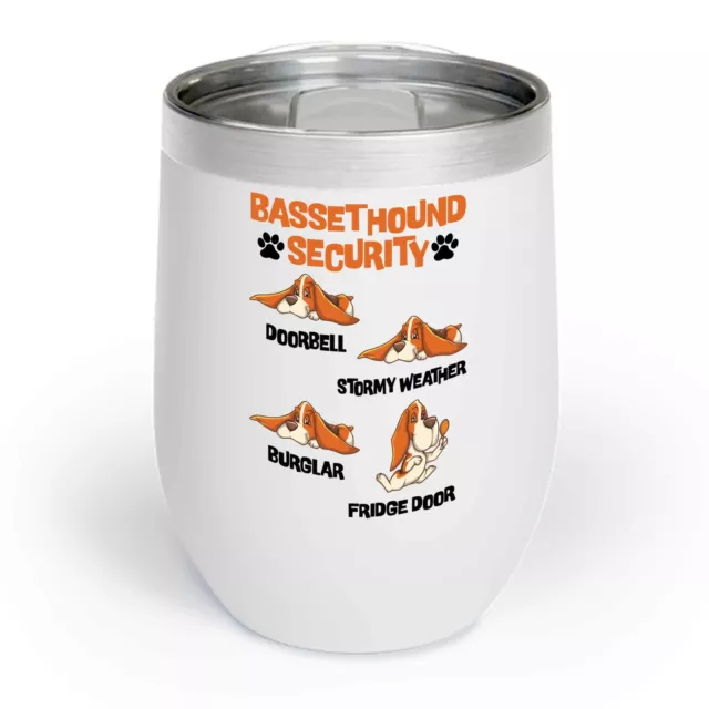 Basset Hound Security Cute Animal Funny Dog Pet Chill Wine Tumbler For Men Women