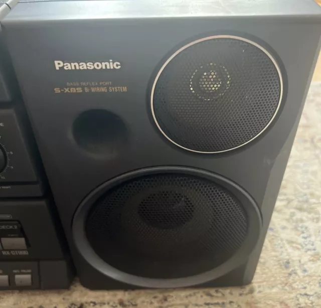 1991 Retro Panasonic RX-CT990 Portable Stereo Component Dual Cassette