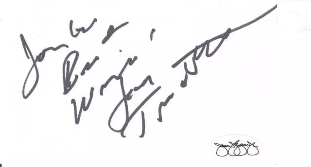 JOEY TRAVOLTA Signed 3X5 Index Card Actor/Producer/Da Vinci's War JSA Sticker