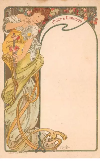 illustrateur.mucha alphonse.n°car21013.champagne moet et chandon.