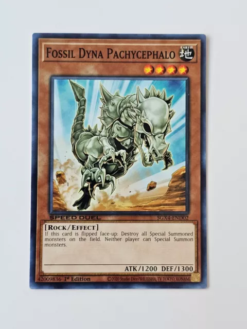 Yu-Gi-Oh! - Fossil Dyna Pachycephalo - SGX4-END02 - Common - 1st Edition