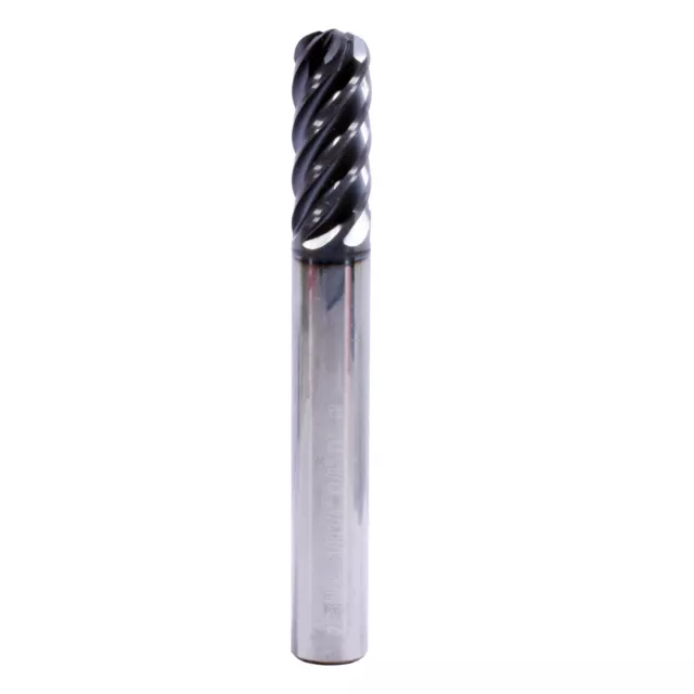 1PC 3/8" Dia 3/4" LOC 6 FLUTE BALL NOSE CARBIDE END MILL FOR HIGH STEEL USA SELL