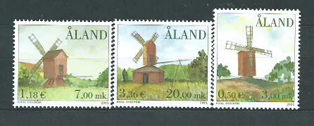 Aland Correo Yvert 192/4Mnh ** Molinos