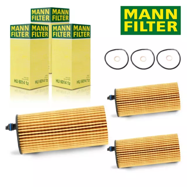 Mann Filtre HU6014/1Z à Huile 3x Pour BMW F20-F23 F30-F34 F10 G30 G11 X3 X4 X5