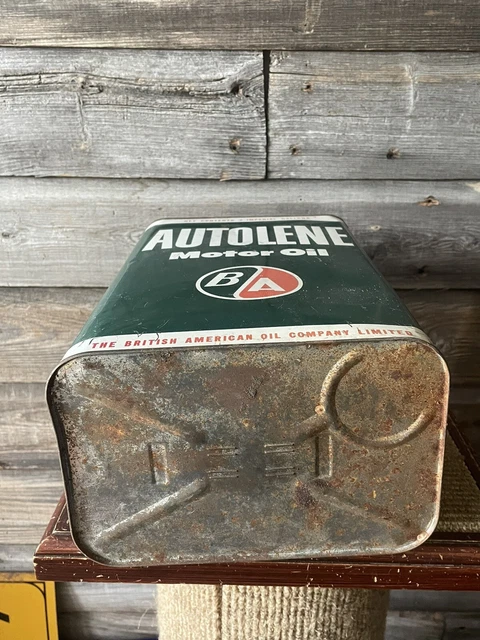 VINTAGE B/A MOTOR Oil Can 2 Imperial Gallon Can $100.00 - PicClick CA