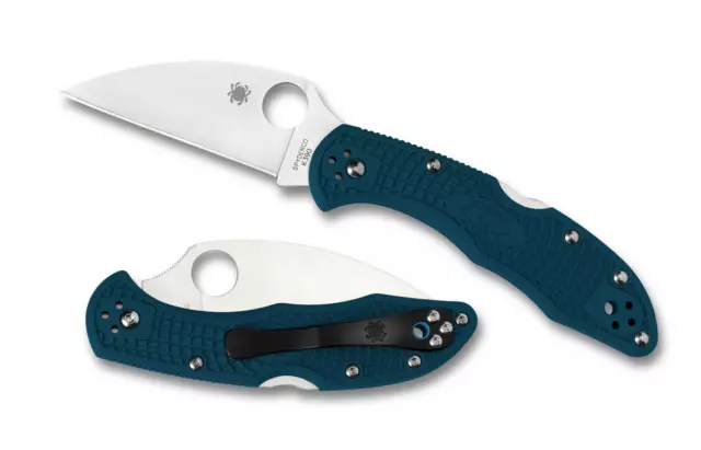 Spyderco Knives Delica 4 Lightweight Lockback Blue FRN K390 Steel C11FPWK390