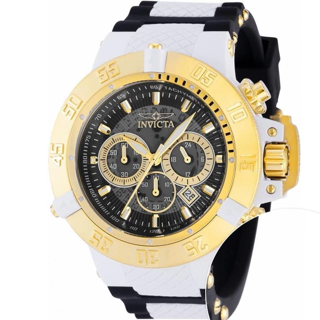 Invicta Men's Subaqua Noma III 39001 White/Black Band Chronograph Watch