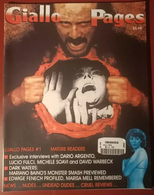 Giallo Pages: Issue #1 - Early 1990s USA Horror Fanzine Mag / Argento, Fulci