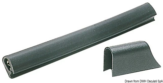 Profil PVC MM 30 x 38 Noir Marque Osculati 44.482.01