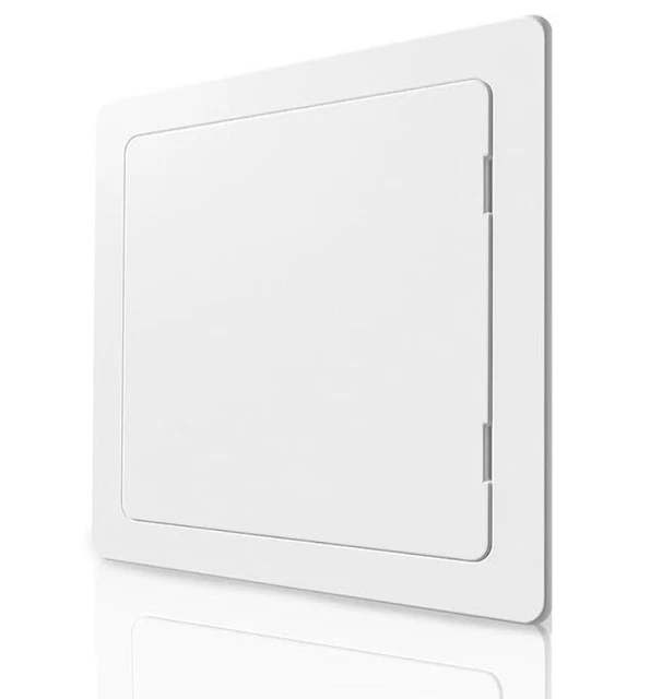 Panel de acceso panel de yeso 8""x8"" pulgadas cubierta orificio de pared plástico pesado duradero blanco