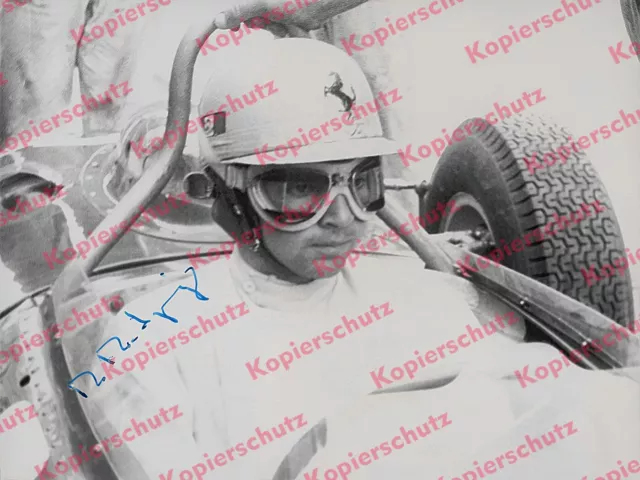 Rennfahrer Ricardo Rodríguez Autogramm Faksmile Ferrari 156 GP Nürburgring 1962