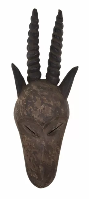 Antico Maschera Africano Antilope Kwele Gabon Arte Tribale Tradizionale 17230