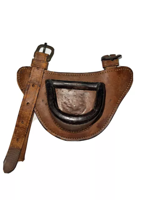 Antique Edward Vom Hofe Leather Fishing Harness, New York Antique Edward Vom Hofe Leather Fishing Harness, New York