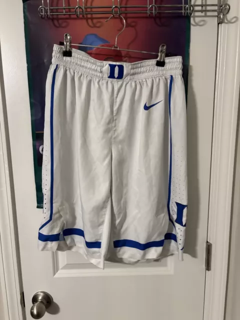 NIKE Pro Cut DUKE ELITE TEAM ISSUED GAME BASKETBALL Worn SHORTS 2018-19 Sz.36+2