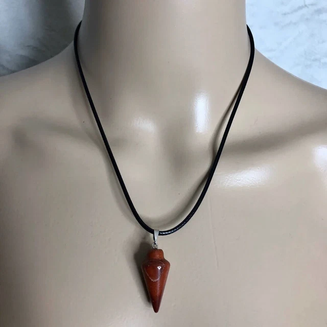 Gemstone Natural Crystal Quartz Healing Point Chakra Stone Pendant Necklace