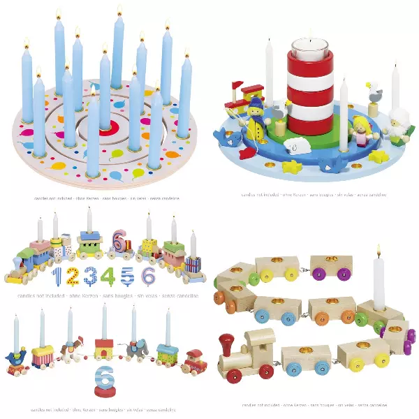 goki Geburtstagskranz Geburtstagszug Kerzen o Geburtstagskerzen Kindergeburtstag
